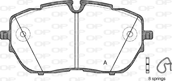 Open Parts BPA1654.00 - Komplet Pločica, disk-kočnica www.molydon.hr