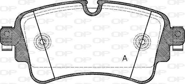 Open Parts BPA1669.08 - Komplet Pločica, disk-kočnica www.molydon.hr