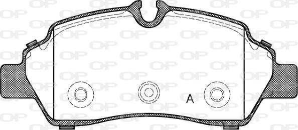 Open Parts BPA1605.00 - Komplet Pločica, disk-kočnica www.molydon.hr