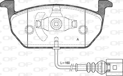 Open Parts BPA1601.01 - Komplet Pločica, disk-kočnica www.molydon.hr