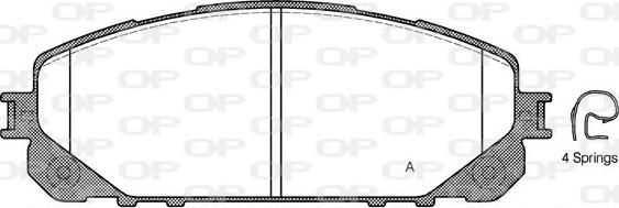 Open Parts BPA1613.00 - Komplet Pločica, disk-kočnica www.molydon.hr