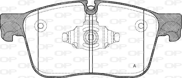 Open Parts BPA1683.00 - Komplet Pločica, disk-kočnica www.molydon.hr