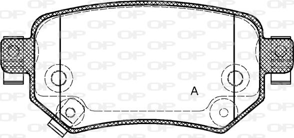 Open Parts BPA1682.02 - Komplet Pločica, disk-kočnica www.molydon.hr