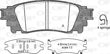 Open Parts BPA1636.00 - Komplet Pločica, disk-kočnica www.molydon.hr