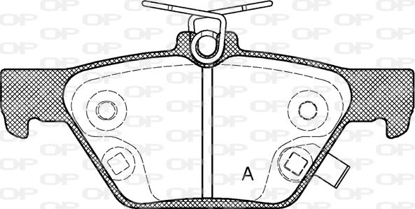 Open Parts BPA1638.02 - Komplet Pločica, disk-kočnica www.molydon.hr