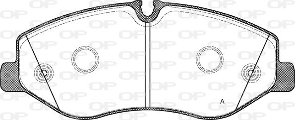 Open Parts BPA1623.00 - Komplet Pločica, disk-kočnica www.molydon.hr