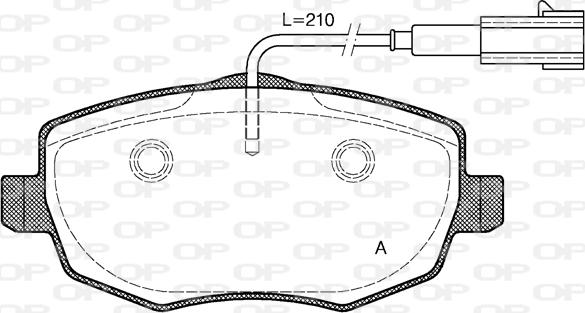 Open Parts BPA1099.01 - Komplet Pločica, disk-kočnica www.molydon.hr