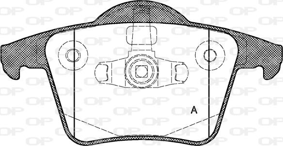 Open Parts BPA1044.00 - Komplet Pločica, disk-kočnica www.molydon.hr