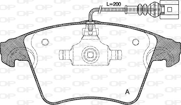 Open Parts BPA1045.01 - Komplet Pločica, disk-kočnica www.molydon.hr