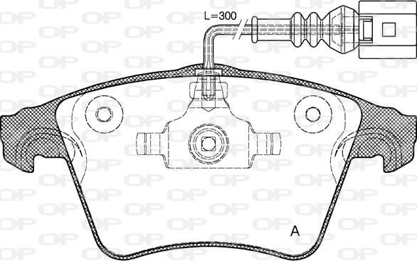 Open Parts BPA1045.22 - Komplet Pločica, disk-kočnica www.molydon.hr