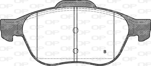 Open Parts BPA1054.02 - Komplet Pločica, disk-kočnica www.molydon.hr