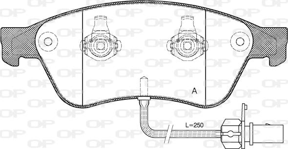 Open Parts BPA1056.02 - Komplet Pločica, disk-kočnica www.molydon.hr