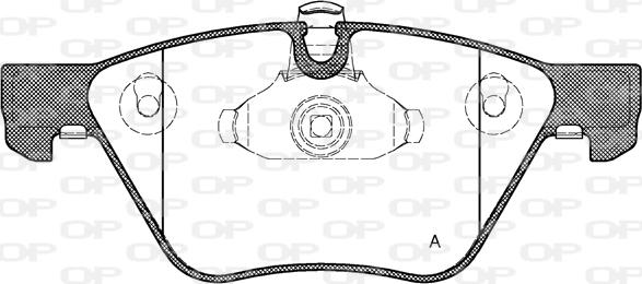 Open Parts BPA1052.00 - Komplet Pločica, disk-kočnica www.molydon.hr