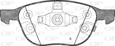 Open Parts BPA1082.12 - Komplet Pločica, disk-kočnica www.molydon.hr