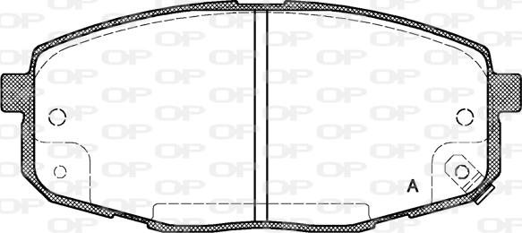 Open Parts BPA1038.02 - Komplet Pločica, disk-kočnica www.molydon.hr