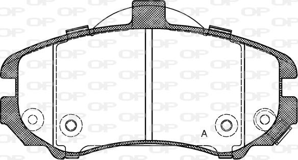 Open Parts BPA1194.02 - Komplet Pločica, disk-kočnica www.molydon.hr