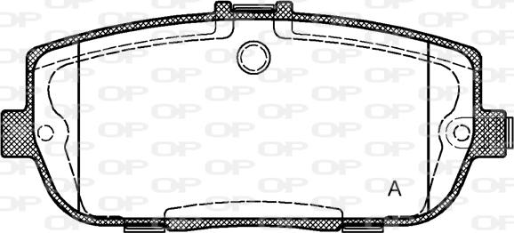 Open Parts BPA1190.01 - Komplet Pločica, disk-kočnica www.molydon.hr