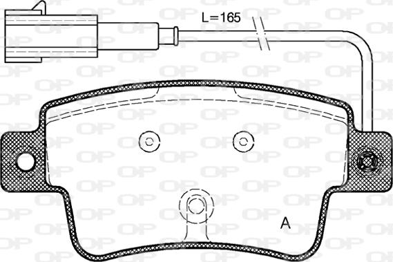 Open Parts BPA1198.02 - Komplet Pločica, disk-kočnica www.molydon.hr