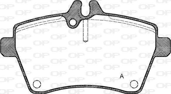 Open Parts BPA1144.00 - Komplet Pločica, disk-kočnica www.molydon.hr