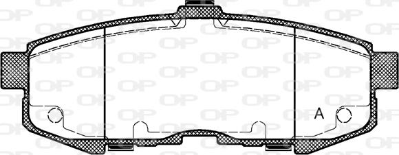 Open Parts BPA1160.00 - Komplet Pločica, disk-kočnica www.molydon.hr