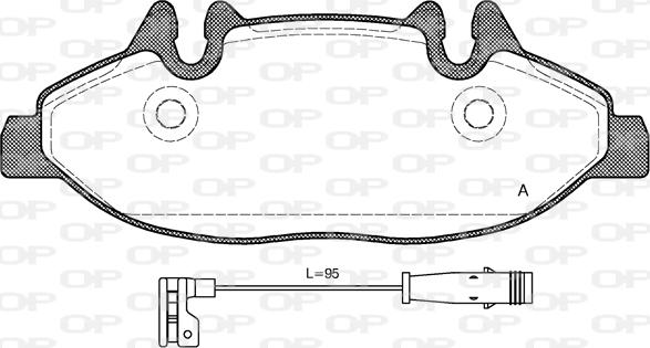 Open Parts BPA1109.02 - Komplet Pločica, disk-kočnica www.molydon.hr