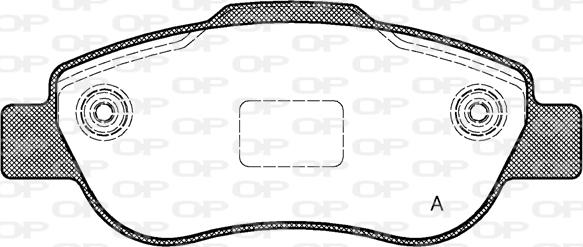 Open Parts BPA1100.00 - Komplet Pločica, disk-kočnica www.molydon.hr