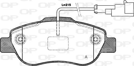 Open Parts BPA1100.21 - Komplet Pločica, disk-kočnica www.molydon.hr