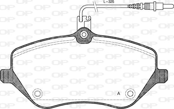 Open Parts BPA1101.04 - Komplet Pločica, disk-kočnica www.molydon.hr