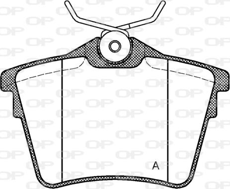 Open Parts BPA1103.00 - Komplet Pločica, disk-kočnica www.molydon.hr