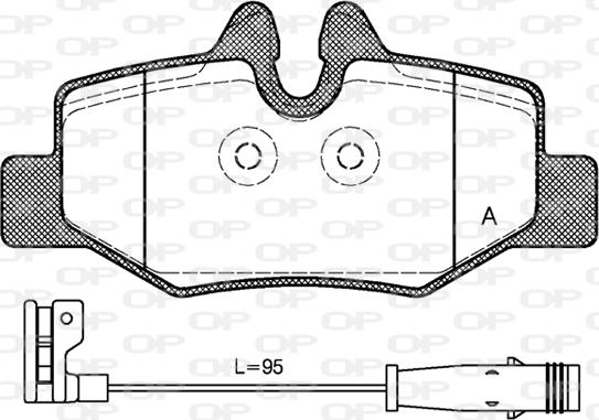 Open Parts BPA1110.02 - Komplet Pločica, disk-kočnica www.molydon.hr