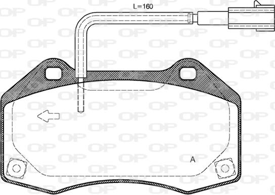 Open Parts BPA1113.10 - Komplet Pločica, disk-kočnica www.molydon.hr