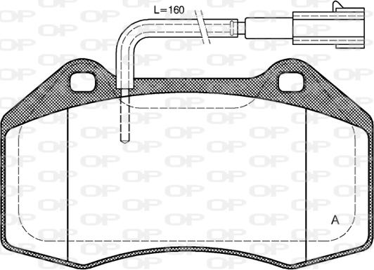 Open Parts BPA1113.12 - Komplet Pločica, disk-kočnica www.molydon.hr