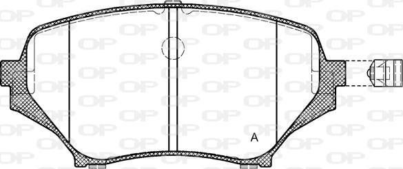 Open Parts BPA1189.01 - Komplet Pločica, disk-kočnica www.molydon.hr