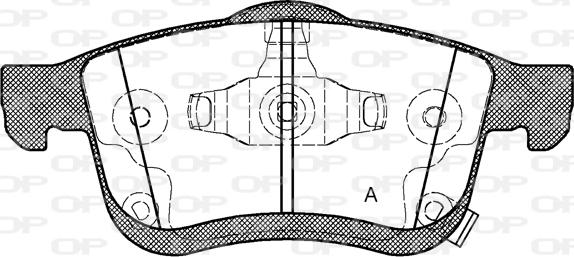 Open Parts BPA1183.42 - Komplet Pločica, disk-kočnica www.molydon.hr