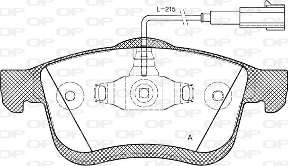 Open Parts BPA1183.01 - Komplet Pločica, disk-kočnica www.molydon.hr