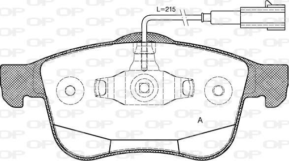 Open Parts BPA1183.12 - Komplet Pločica, disk-kočnica www.molydon.hr