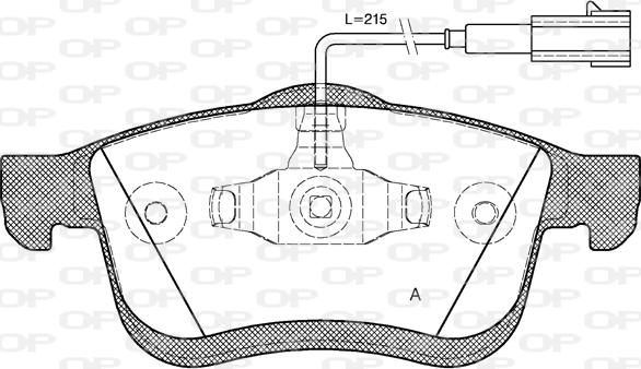 Open Parts BPA1183.22 - Komplet Pločica, disk-kočnica www.molydon.hr