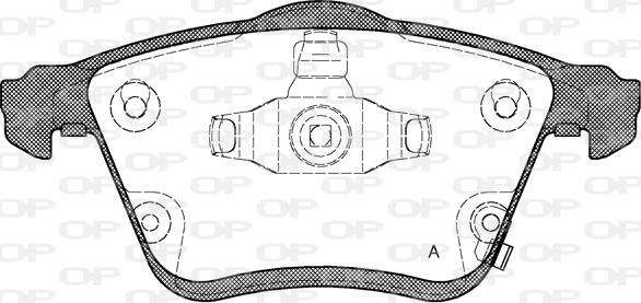 Open Parts BPA1182.02 - Komplet Pločica, disk-kočnica www.molydon.hr