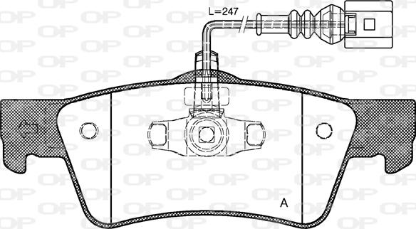 Open Parts BPA1187.02 - Komplet Pločica, disk-kočnica www.molydon.hr