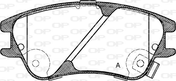 Open Parts BPA1139.02 - Komplet Pločica, disk-kočnica www.molydon.hr