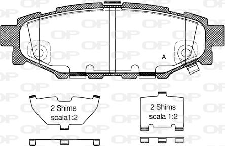 Open Parts BPA1136.12 - Komplet Pločica, disk-kočnica www.molydon.hr