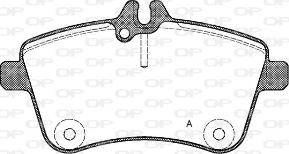 Open Parts BPA1130.00 - Komplet Pločica, disk-kočnica www.molydon.hr