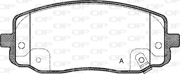 Open Parts BPA1133.02 - Komplet Pločica, disk-kočnica www.molydon.hr