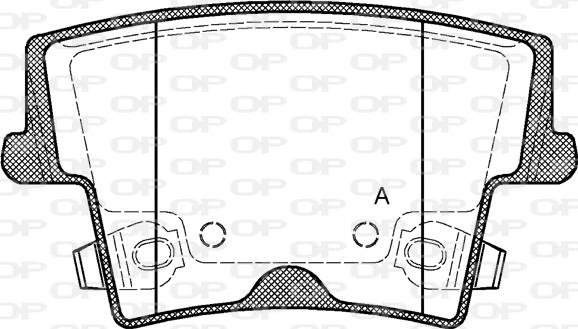 Open Parts BPA1127.08 - Komplet Pločica, disk-kočnica www.molydon.hr