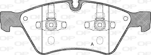 Open Parts BPA1179.00 - Komplet Pločica, disk-kočnica www.molydon.hr