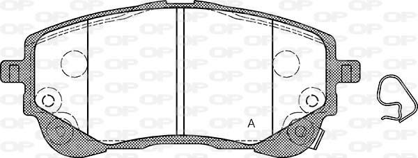 Open Parts BPA1858.02 - Komplet Pločica, disk-kočnica www.molydon.hr