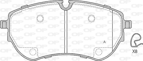 Open Parts BPA1853.00 - Komplet Pločica, disk-kočnica www.molydon.hr