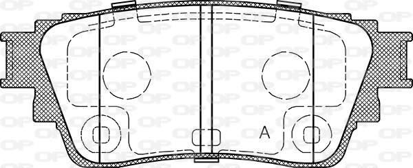 Open Parts BPA1861.00 - Komplet Pločica, disk-kočnica www.molydon.hr