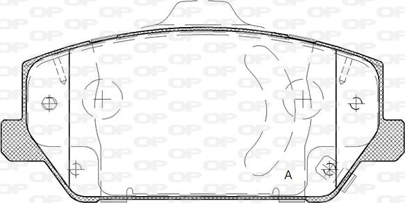 Open Parts BPA1809.02 - Komplet Pločica, disk-kočnica www.molydon.hr