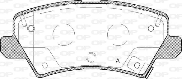 Open Parts BPA1804.02 - Komplet Pločica, disk-kočnica www.molydon.hr